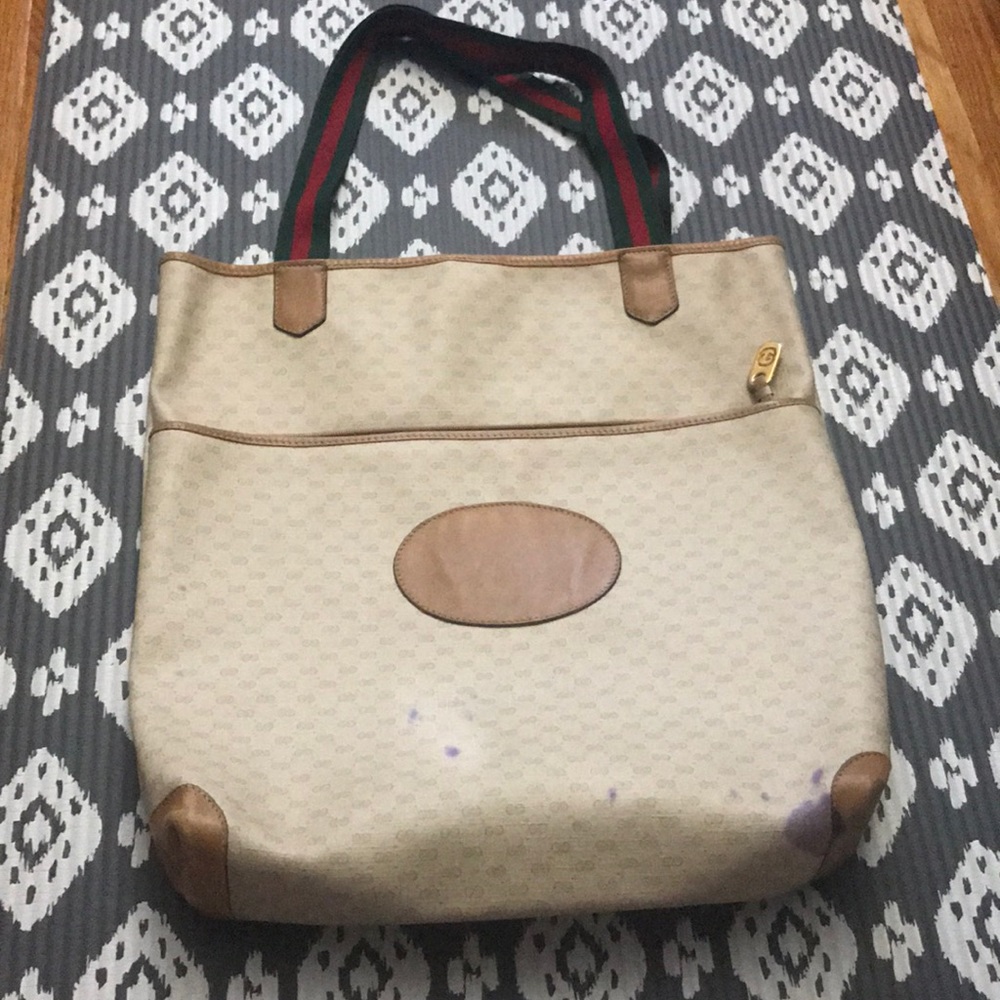 Authentic Vintage Gucci Tote